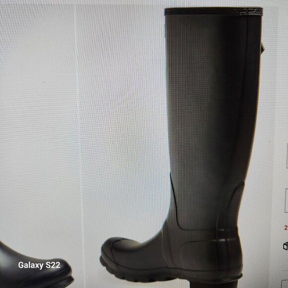 HUNTER Black Matte Tall Boots. NIB. Size: various - Picture 2 of 12